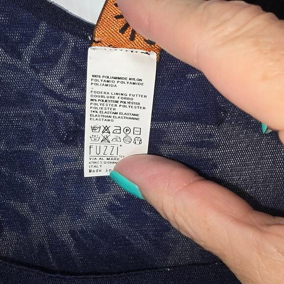 Jean Paul Gaultier Soleil Mesh Ruched Floral Bodycon Dress Blue White Y2K Size M - Picture 6 of 8